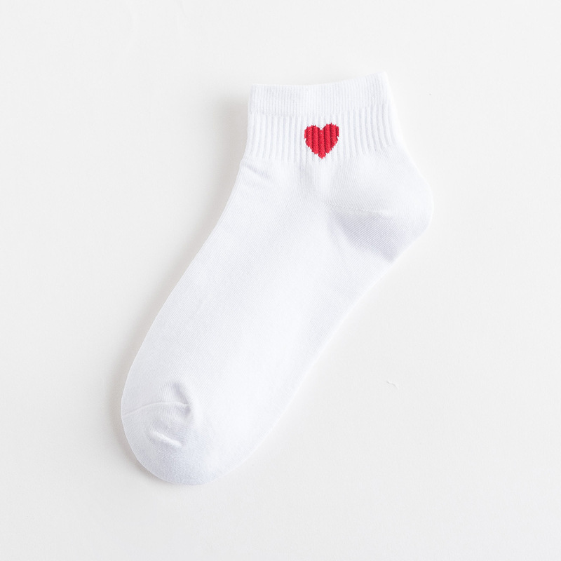 The Lady Love Boat Socks Solid Absorbent, Breathable Cotton Socks Shallow Mouth To Help Low Female Socks